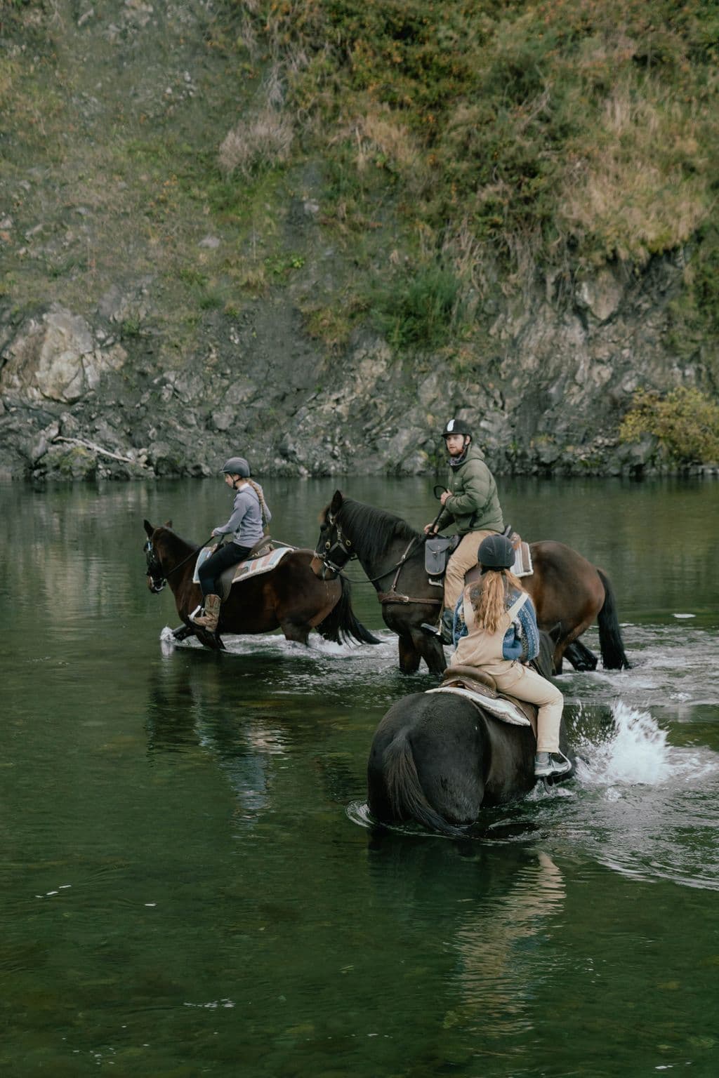 Scenic horse riding adventure near Taupō with guided treks across rivers, native forests and rolling hill country in Hawke's Bay.