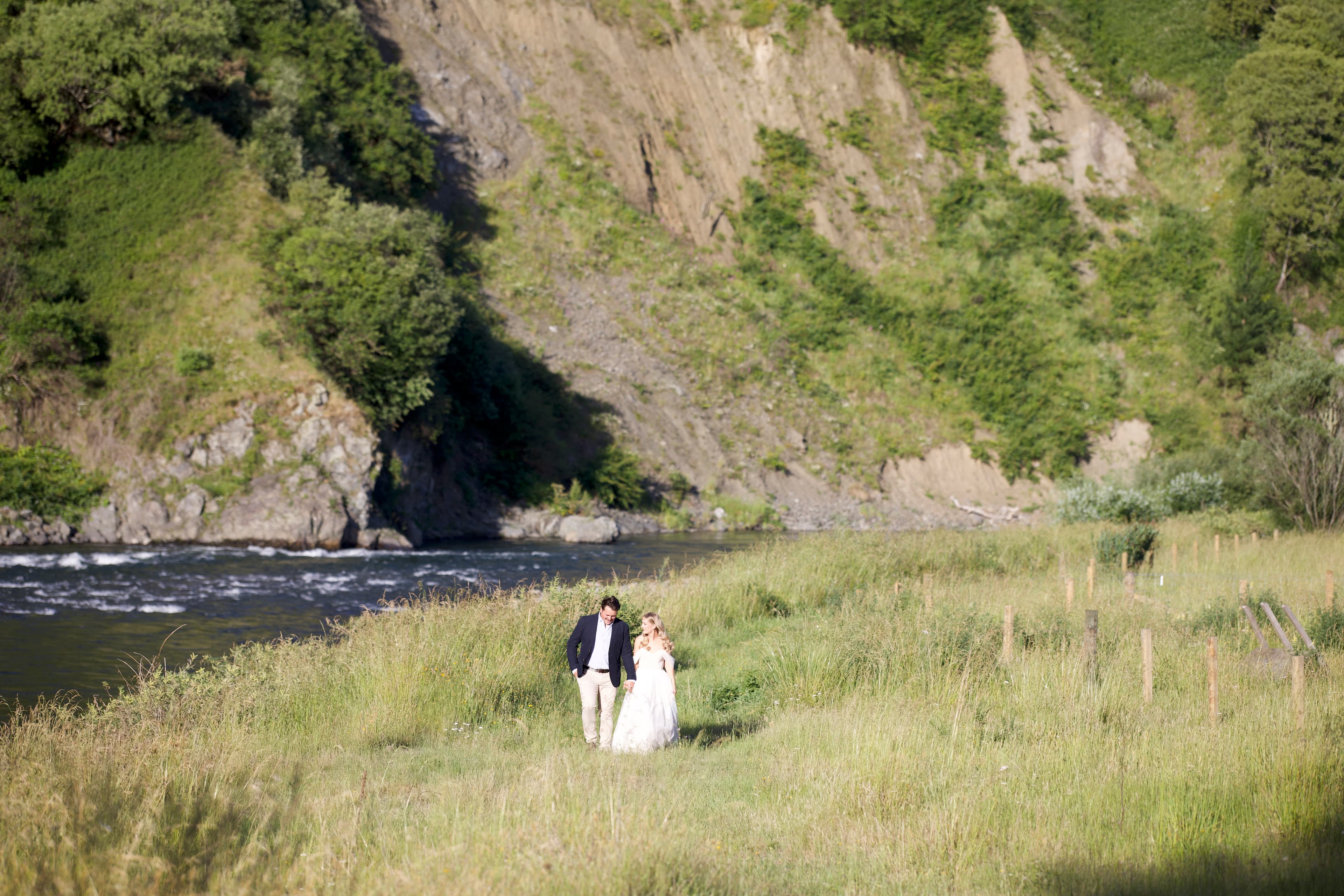 A wedding package for moderate budgets - 2 full days to use the wedding venue at Mohaka River Fram in Hawke's Bay, including accommodation for wedding guests.