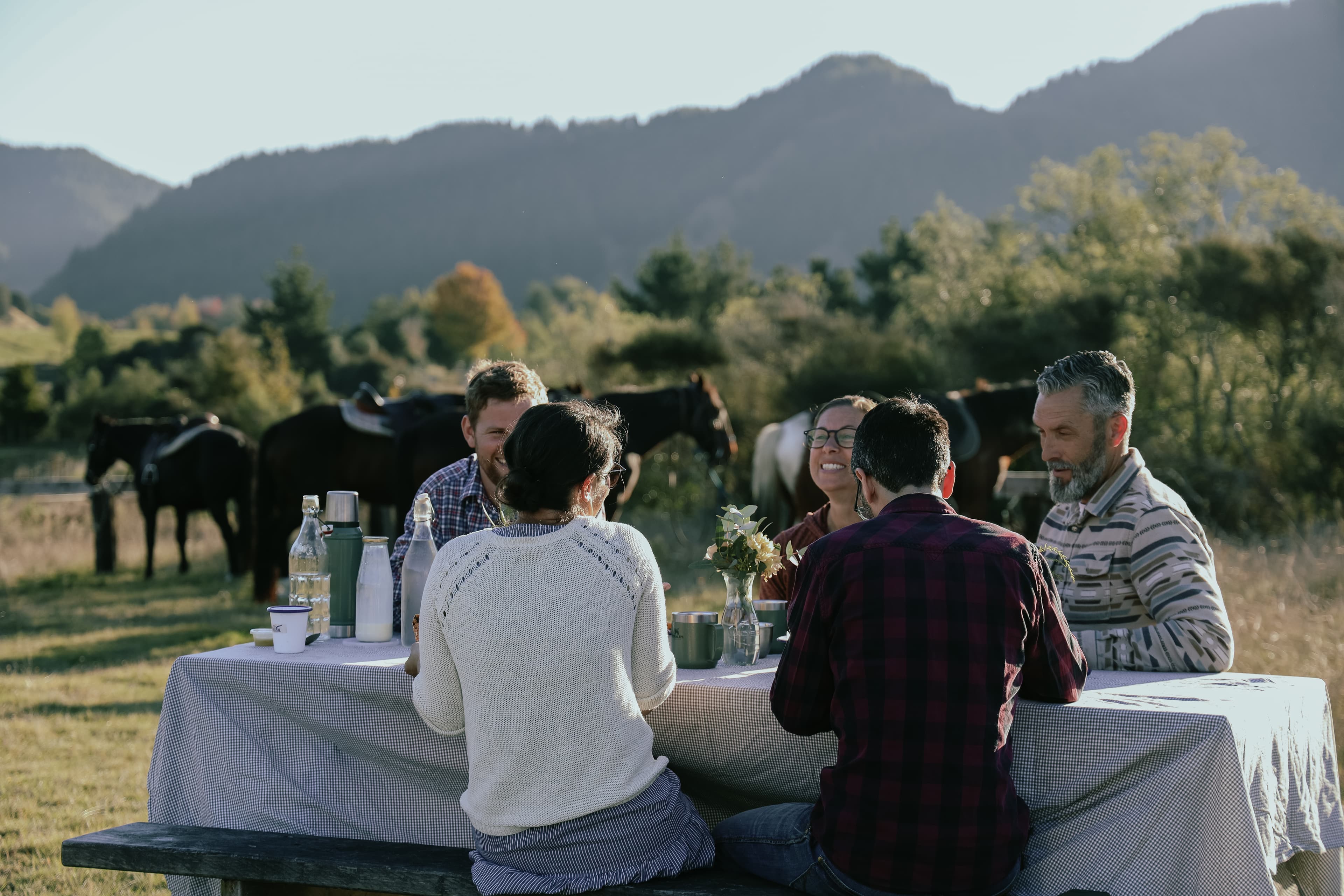 Hawke’s Bay rural venue for weddings with great food and onsite catering facilities, bespoke experiences like hilltop picnic on a horse trek